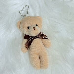 Plush Teddy Bear Keychain